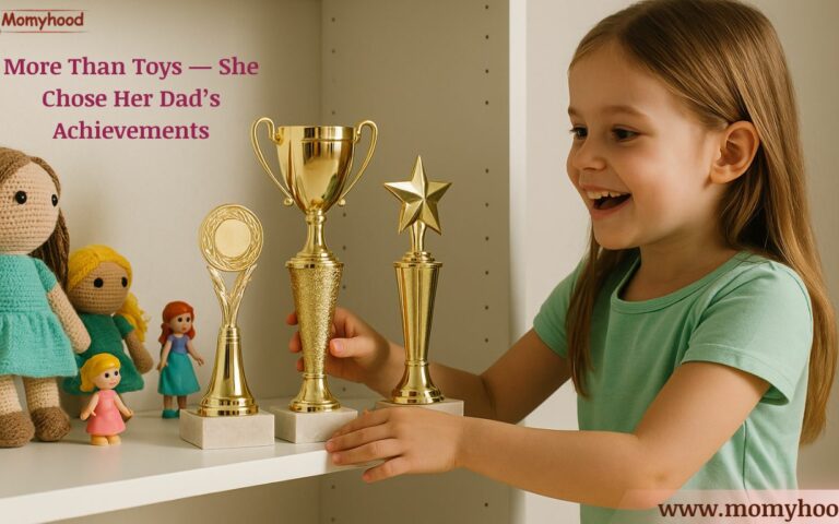 Parents Trophies Over Toys